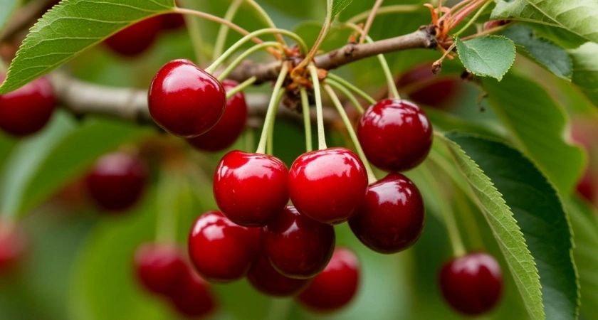 Вишне весной — обязательно: 600 граммов на 10 литров — и ягод нарастет тьма: будут крупнее сливы и слаще меда
