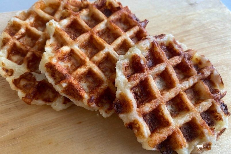 Нежные венские вафли из творога и сыра