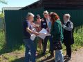 Сотрудники ОАО Виогем по поручению Главы города в целях корректировки разработанного проекта с учетом фактически сложившейся ситуации осуществляют проверку подтоплений дворовых территорий/приусадебных участков в Копейском...
