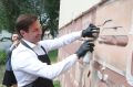 Алексей Лошкин раскрасил стену музея под открытым небом в Челябинске