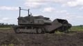 Российский робототехнический комплекс "Сталкер" разминирует освобождённую территорию в курском приграничье