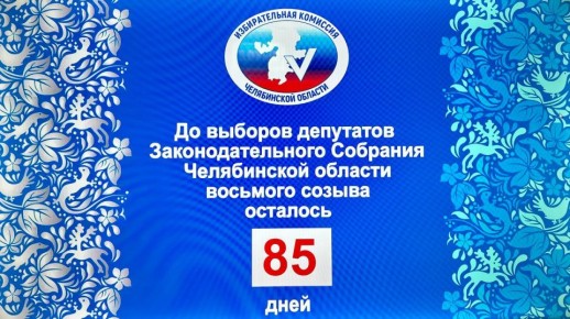 До выборов депутатов Законодательного Собрания Челябинской области восьмого созыва осталось 85 дней