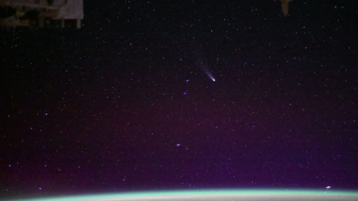 Космонавт из Челябинска снял ярчайшую комету года с МКС