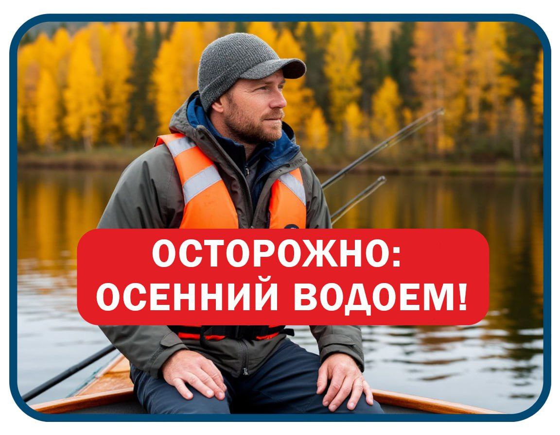 #ОСТОРОЖНО_ОСЕННИЙВОДОЕМ. Осень - не время для беспечности на воде!