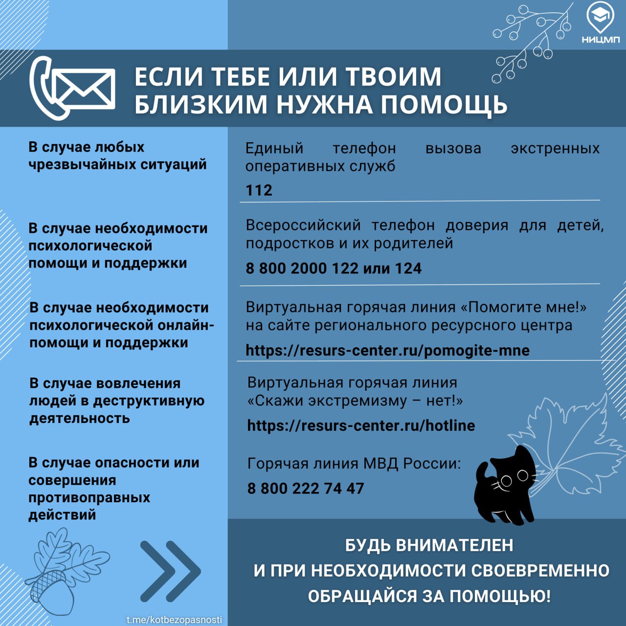 На всякий случай: контакты, которые должен знать каждый