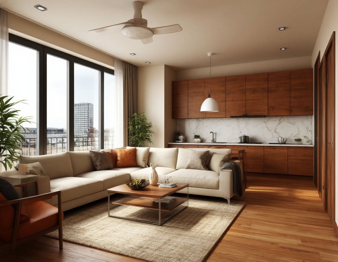 Дизайнер Анна Романчук поделилась идеями зонирования квартиры с открытой планировкой