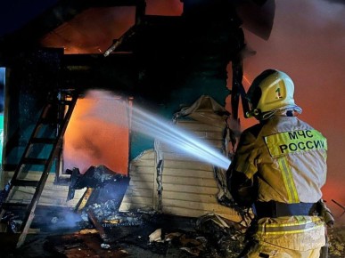 На пожаре в СНТ «Тракторосад-4» погиб человек