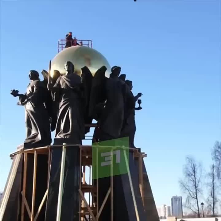 Архангел Михаил занял свое место у Собора Рождества Христова на Северо-Западе Челябинска