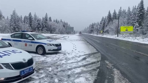 Внимание!. Ночью 7 ноября в крайних западных районах Челябинской области ожидаются сильные осадки в виде мокрого снега, переходящего в дождь