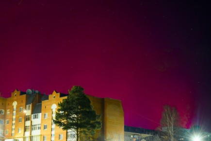 Северное сияние озарило этой ночью Челябинскую область