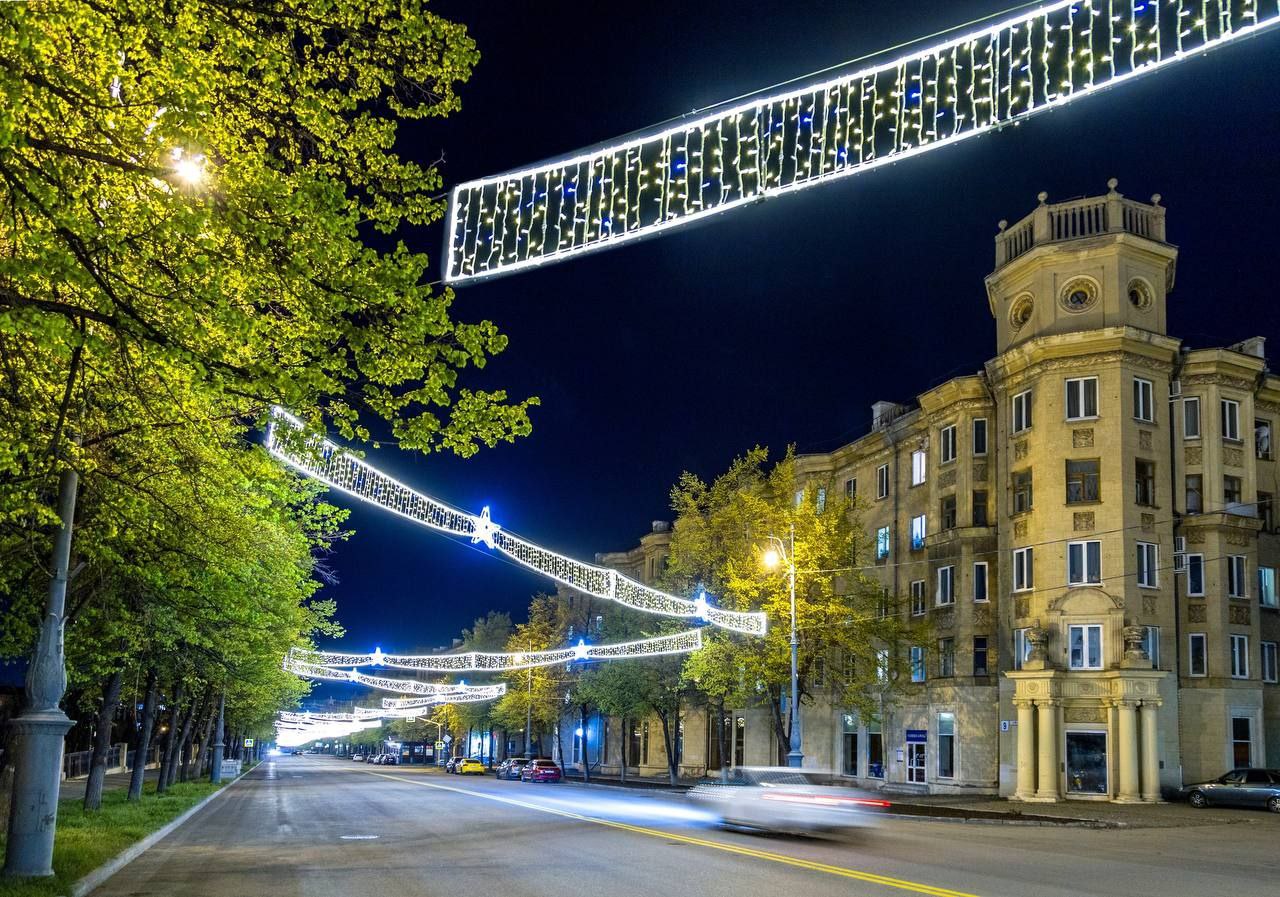 Световые инсталляции вместо ледяных скульптур