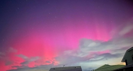 Сегодня ночью южноуральцы любовались северным сиянием