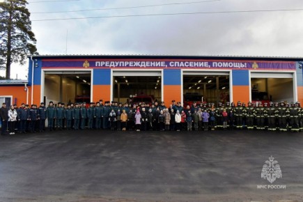 С новосельем, огнеборцы!. В городе Куса для федеральной противопожарной службы открыли новое пожарное депо