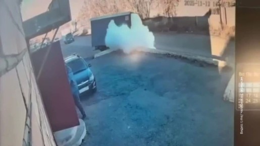 В Магнитогорске во время движения вспыхнула газель