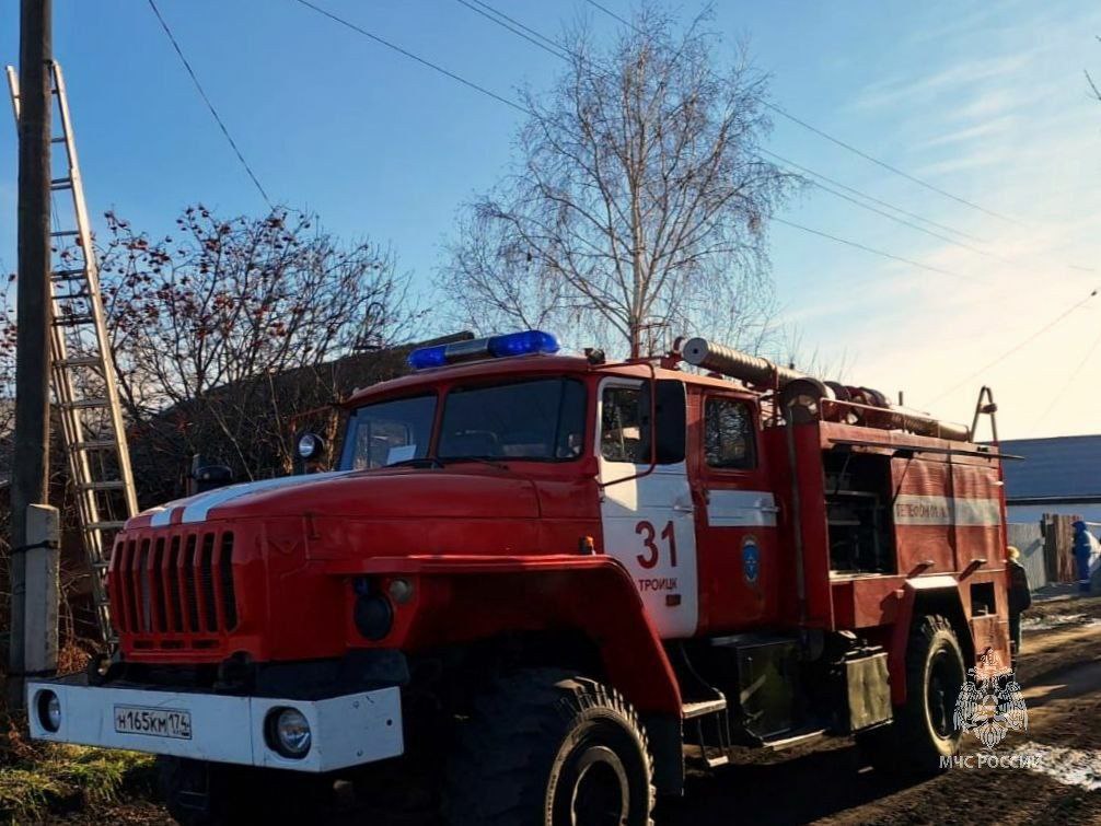 В Троицке на пожаре погиб пенсионер