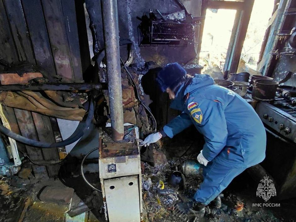 В Троицке при пожаре в частном доме погиб мужчина