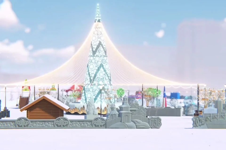 Власти Челябинска представили проект главного ледового городка, который в декабре украсит площадь Революции