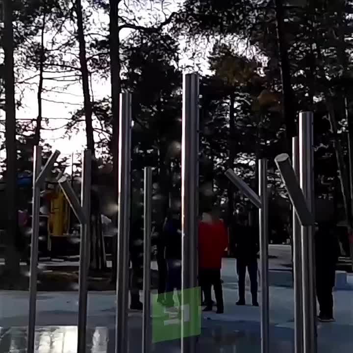 В парке Гагарина протестировали новые фонтаны