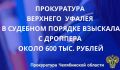 Прокуратура Верхнего Уфалея в судебном порядке взыскала с дроппера почти 600 тыс