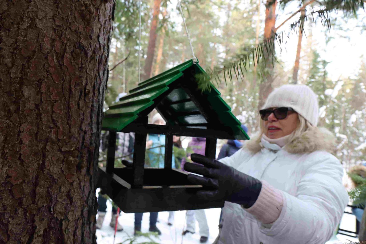 В нацпарках Челябинской области волонтеры развесили кормушки для птиц В нацпарках Челябинской области волонтеры развесили кормушки для птиц