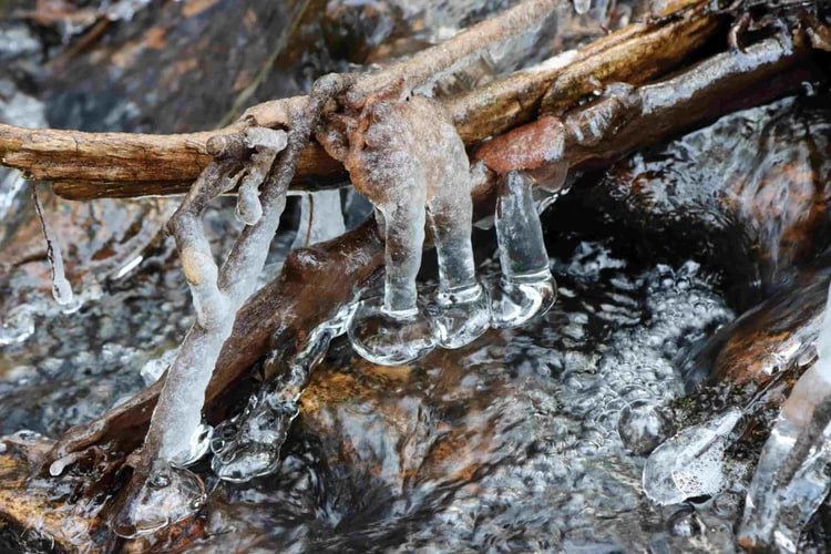 Словно хрусталь: в Челябинской области природа создала причудливые ледяные украшения Словно хрусталь: в Челябинской области природа создала причудливые ледяные украшения