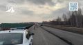 На 38 км автодороги «Подъезд к г. Екатеринбург» в направлении города Челябинск ведутся дорожные работы