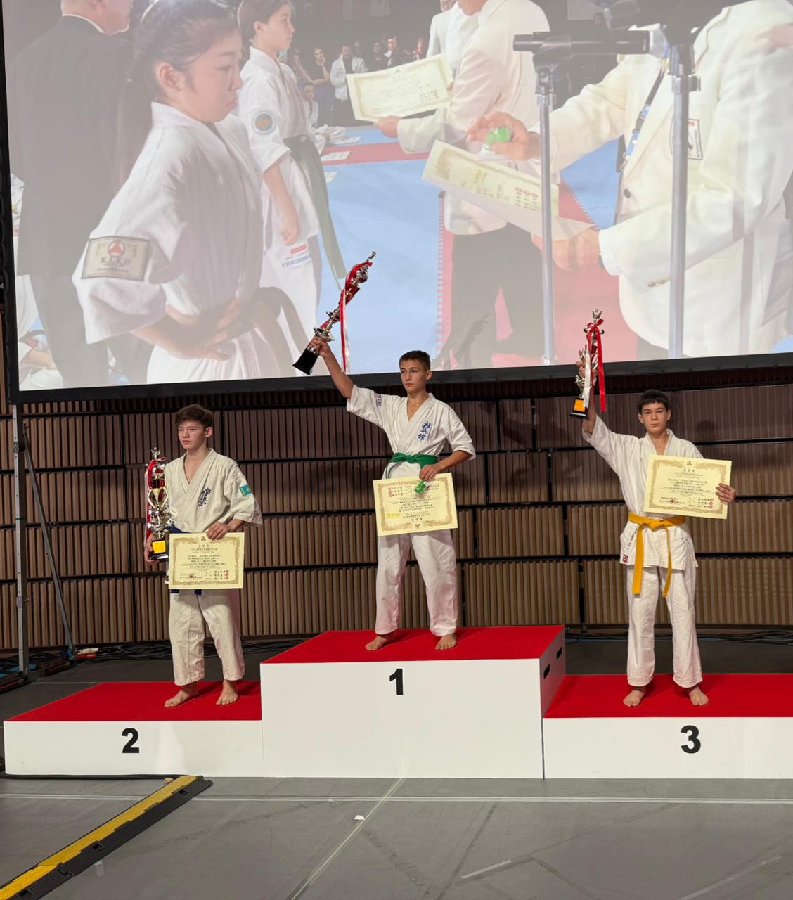 Ветераны магнитогорской полиции помогли юному спортсмену принять участие в чемпионате мира по каратэ в Токио