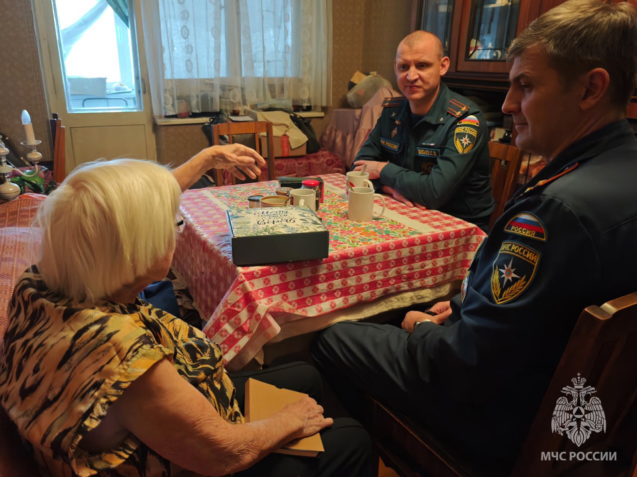 Встречи, которые важны. Сотрудники МЧС России навестили ветерана пожарной охраны Нину Максимовну Чулкову Встречи, которые важны. Сотрудники МЧС России навестили ветерана пожарной охраны Нину Максимовну Чулкову
