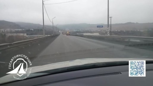 На 1591 км автодороги М-5 «Урал» (Москва-Челябинск) производятся дорожные работы