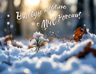 #ВновуюнеделюсМЧСРоссии. Бережной недели: больше тепла, меньше скользких ситуаций