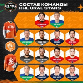 Хоккеисты «Трактора» и «Металлурга» сыграют в Матче звезд КХЛ