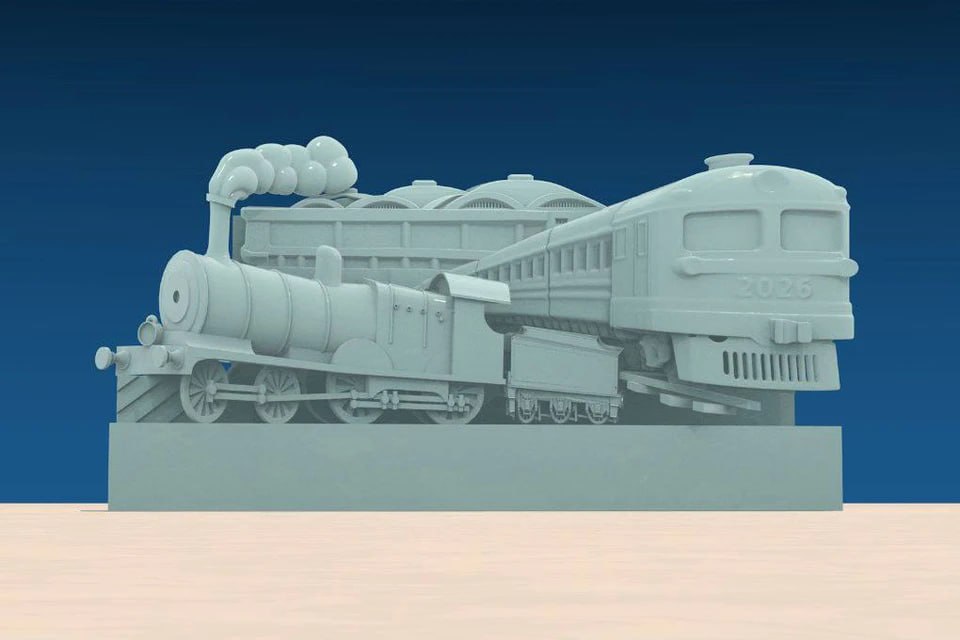 На площади Революции в Челябинске появится железнодорожный вокзал из льда