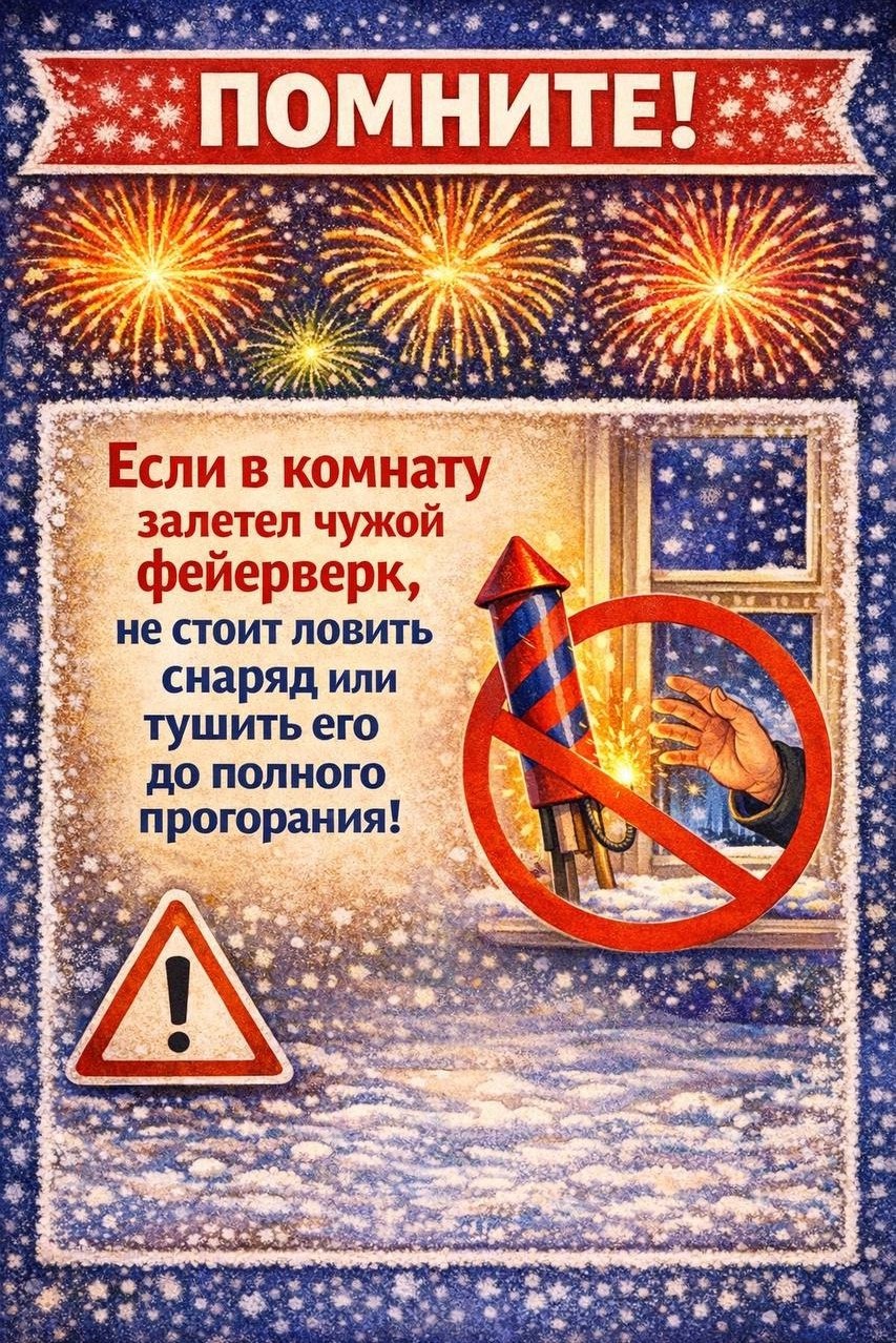 В новогодние и рождественские праздники, которые традиционно сопровождаются фейерверками и салютами, не стоит забывать о безопасности В новогодние и рождественские праздники, которые традиционно сопровождаются фейерверками и салютами, не стоит забывать о безопасности