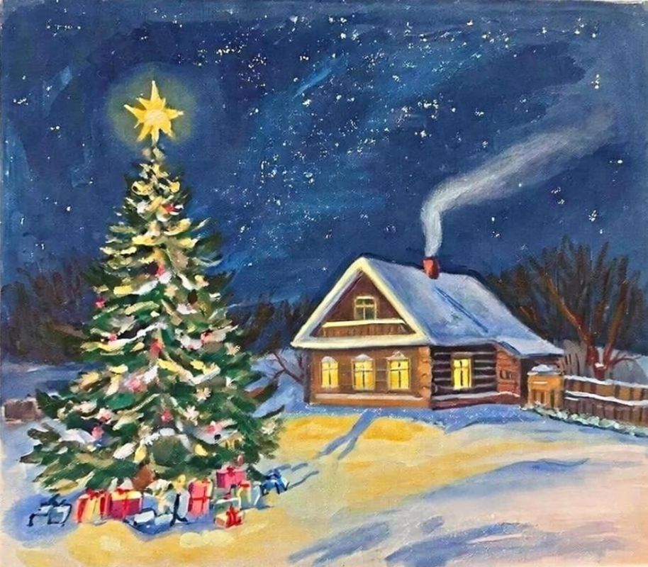 В Рождественский сочельник желаем вам тепла и света в душе