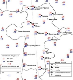 ����� � ������� ���������� �� -38 ��������