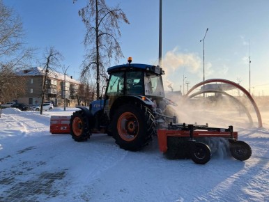 В Копейске продолжаются работы по содержанию дорог в зимний период