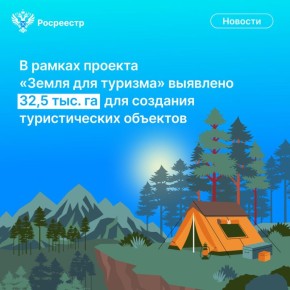Спешим поделиться результатами проекта «Земля для туризма»