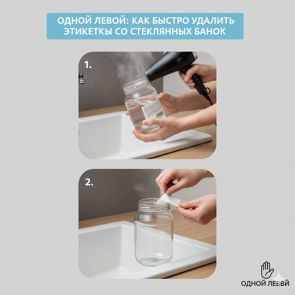 Как эффективно удалить этикетки со стеклянных банок без лишних усилий