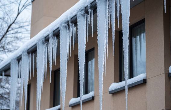 Снежные шапки и ледяные гирлянды: кто в ответе за крыши и балконы