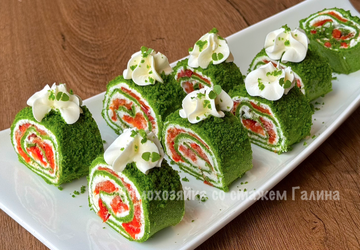 Неповторимый изумрудный рулет для вашего стола