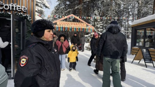 Еще немного кадров о том, как сотрудники полиции обеспечивают охрану общественного порядка во время масленичных гуляний, а госавтоинспекторы регулируют дорожное движение