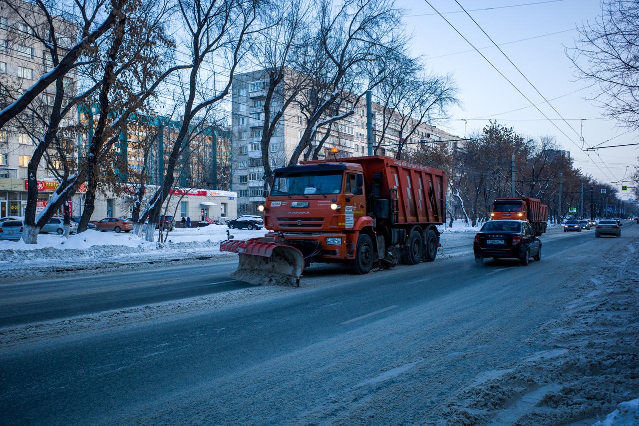 На юге Челябинской области усилился снегопад