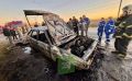 На Северном тракте сгорела легковушка