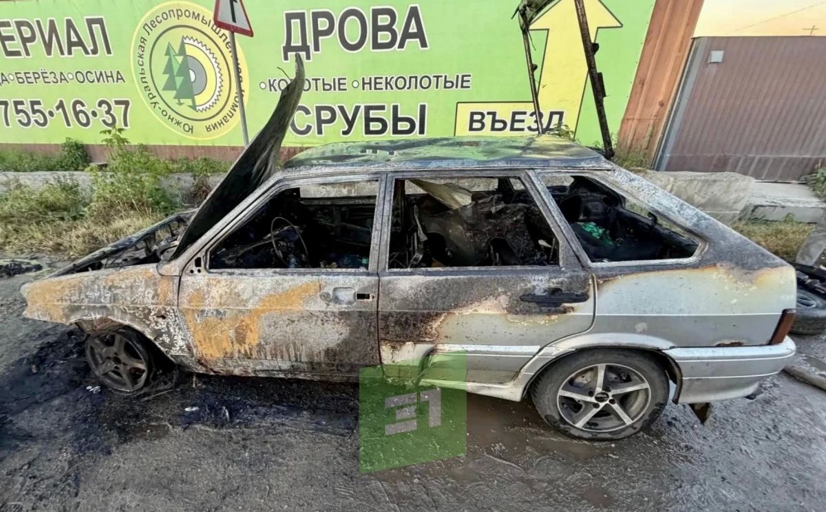 На Северном тракте сгорела легковушка На Северном тракте сгорела легковушка