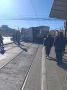 Возле цирка, на перекрестке Братьев Кашириных - Кирова большегруз с прицепом попал в ДТП и заблокировал трамвайные пути