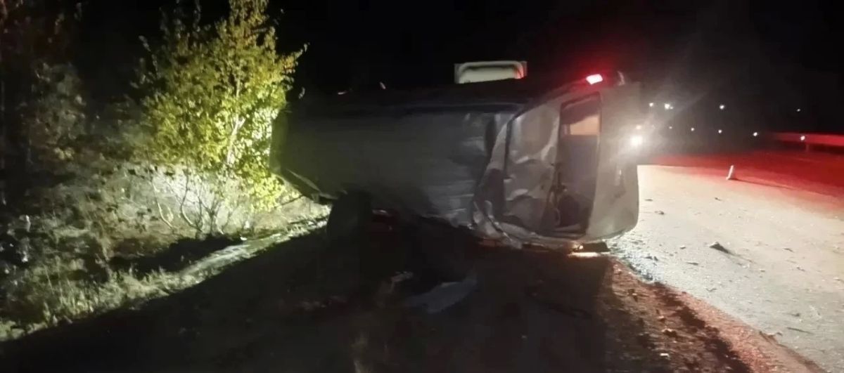 В Челябинской области опрокинулся микроавтобус, пострадали пять человек