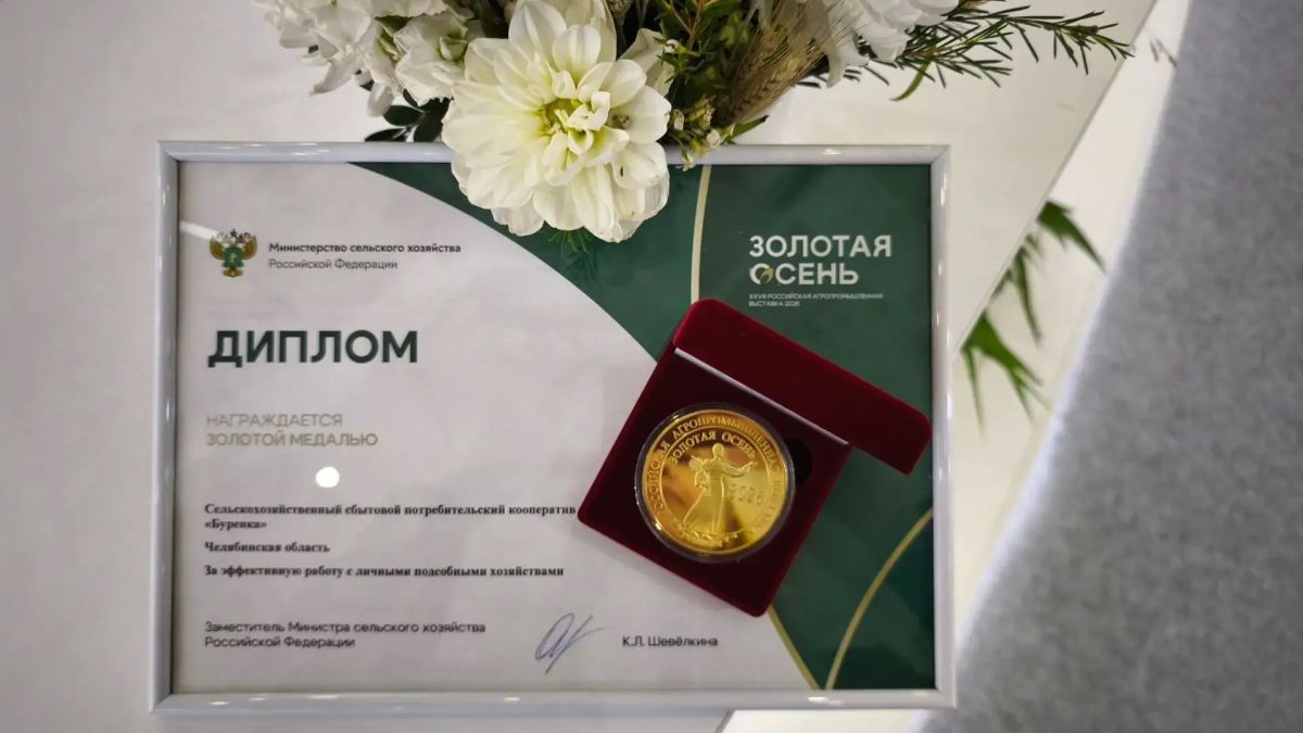 Южноуральцы получили первые медали Российской агропромышленной выставки «Золотая осень – 2026» Южноуральцы получили первые медали Российской агропромышленной выставки «Золотая осень – 2026»