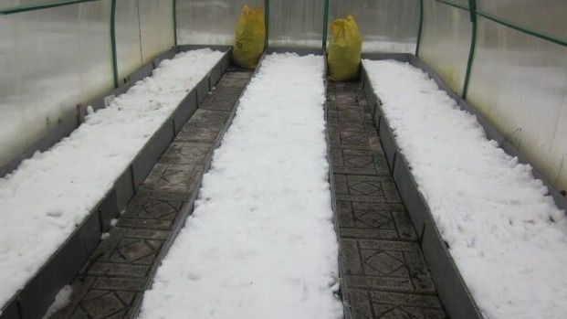 Как снег в теплице помогает почве ожить раньше весны