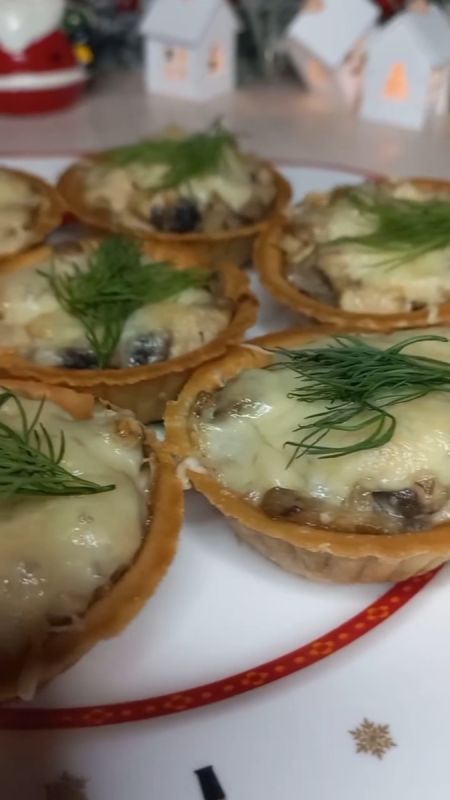 Восхитительные тарталетки с жульеном для ваших праздничных столов
